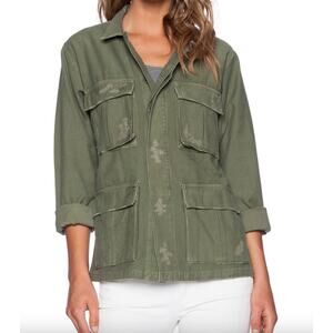 Citizens of Humanity COH Combat Green Button-Up Kylie Military Utility Jacket S
